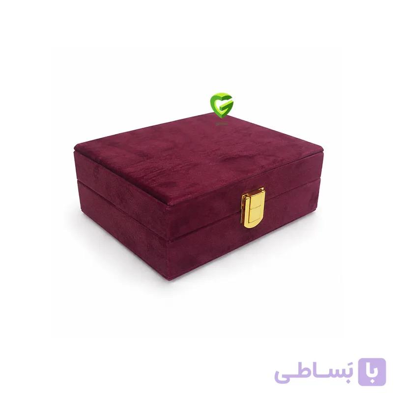 جعبه سکه زرشکی کد2615 — تصویر 1