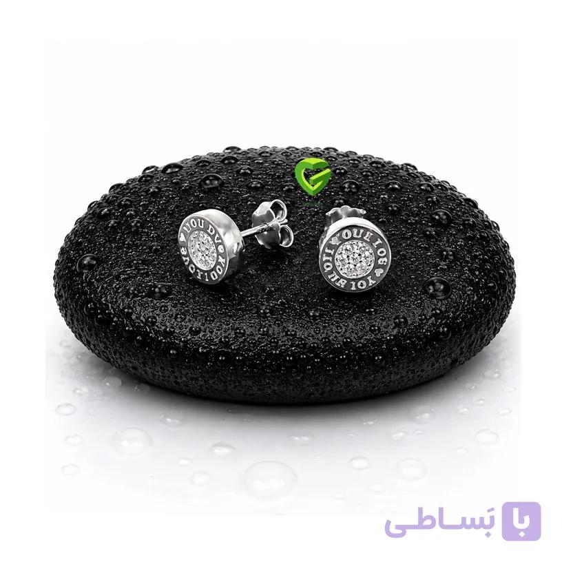 گوشواره نقره دایره کد2567