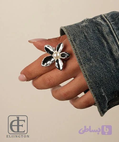 انگشتر استیل FLOWER کد 139