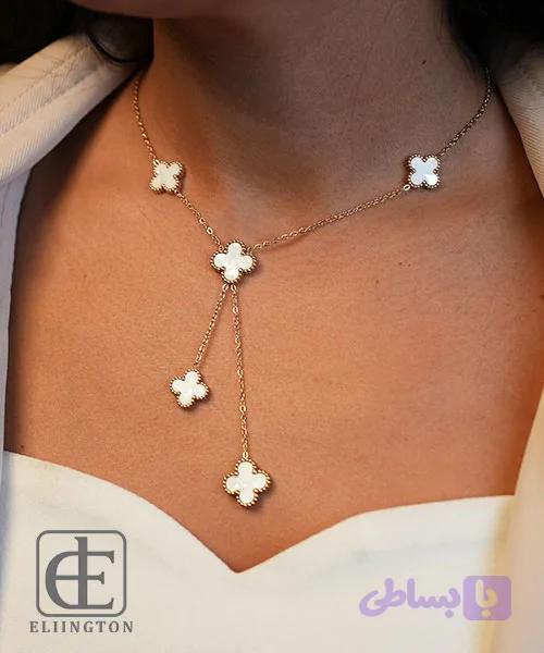 گردنبند استیل VANCLEEF کد 5038