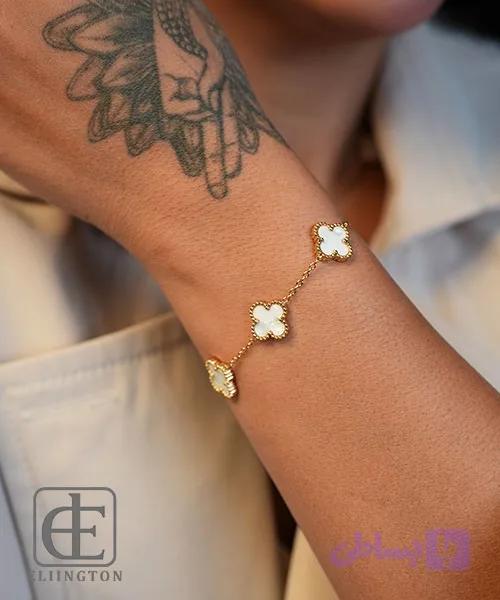 دستبند استیل VANCLEEF کد 423