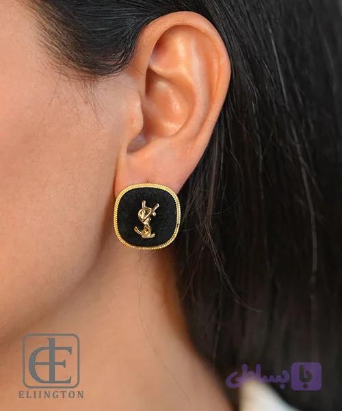گوشواره استیل YSL کد 2092