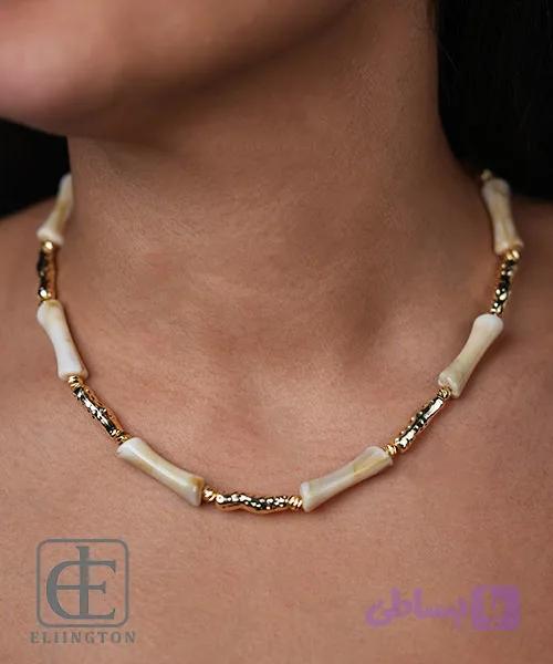 گردنبند طرح سنگ BONE کد 3084