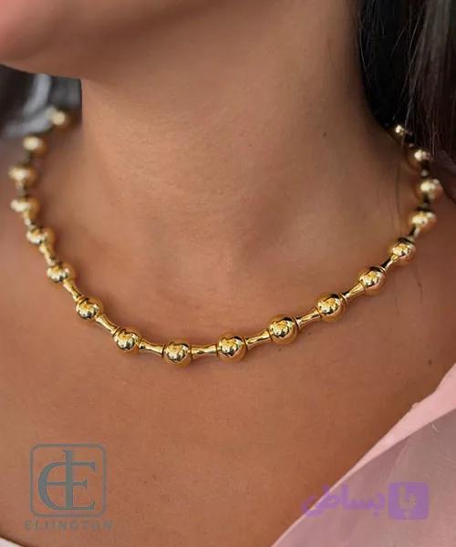 گردنبند استیل GOLD کد 5037