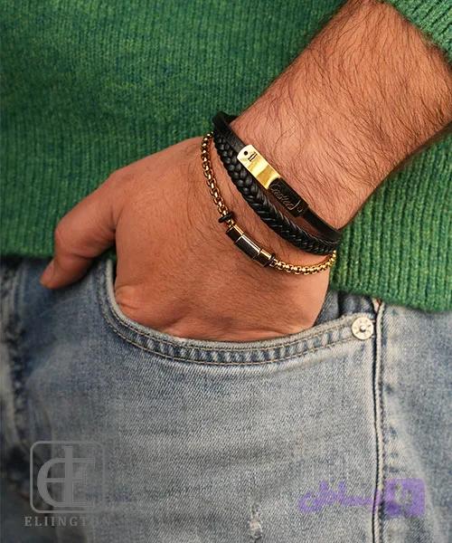 دستبند استیل مردانه CARTIER کد 430