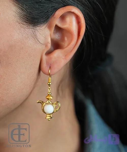 گوشواره استیل سنگ عقیق کد G05