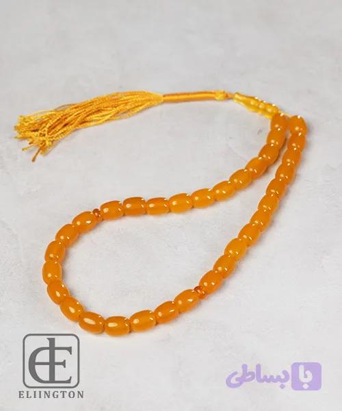 تسبیح عقیق زرد 33 دانه کد B100