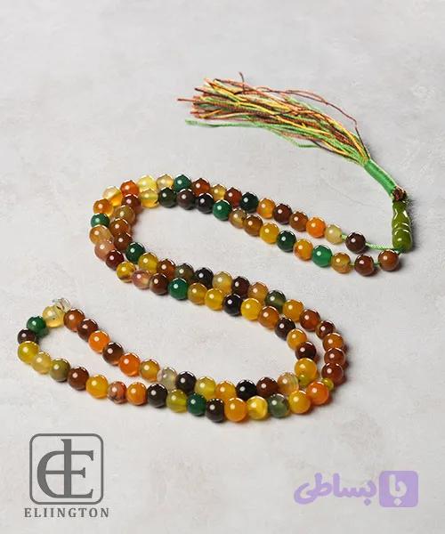 تسبیح عقیق رنگی 101 دانه کد B116