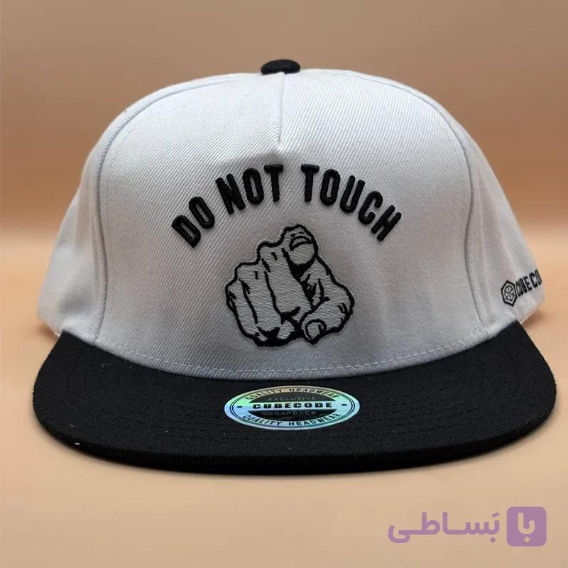 کلاه کپ سفید مدل DO NOT ToucN