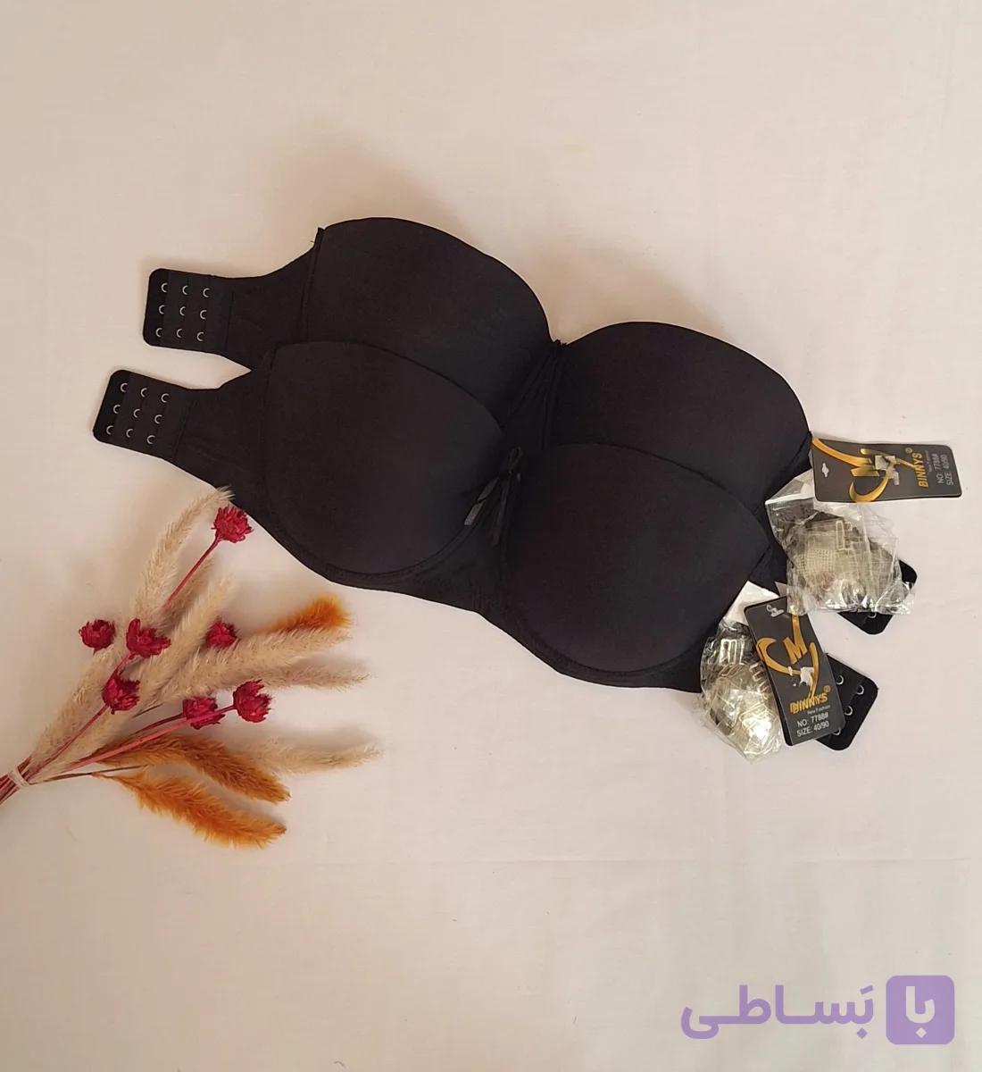 سوتین اسفنجی فنردارمشگی پشت نامرئی مجلسی زنانه