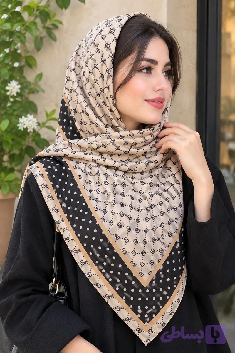 روسری نخی قواره متوسط زنانه