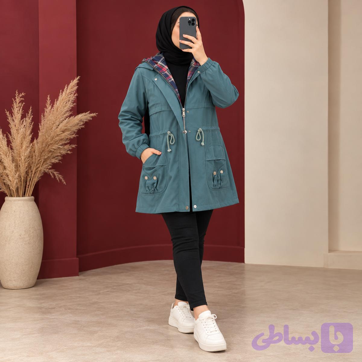 کاپشن کلاهدار والنتینا | کد 6068 — تصویر 1