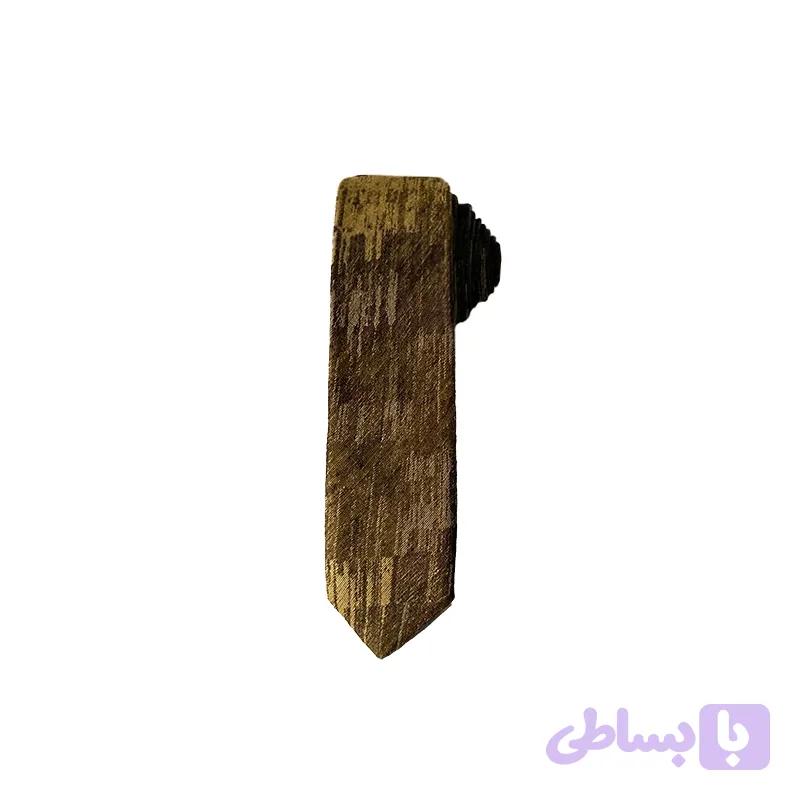کراوات نوجوان قهوه ای طرح دار | R&R — تصویر 1
