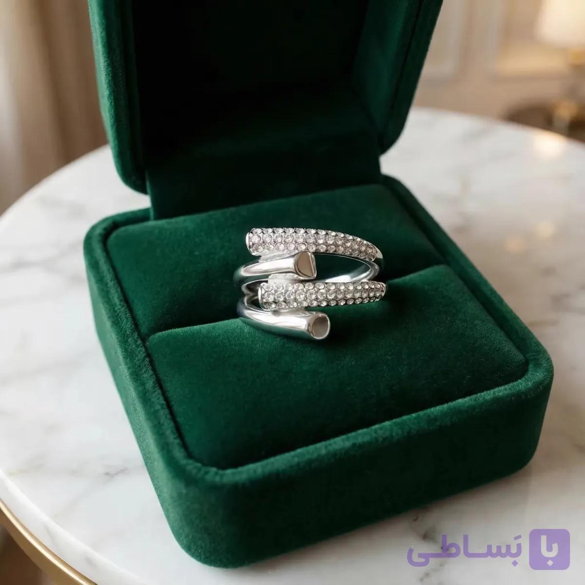 انگشتر نقره خارجی 0014