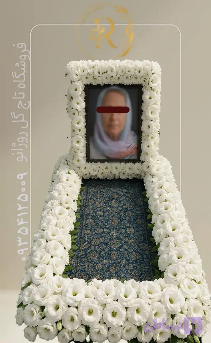 گل آرایی سنگ قبر کد 221
