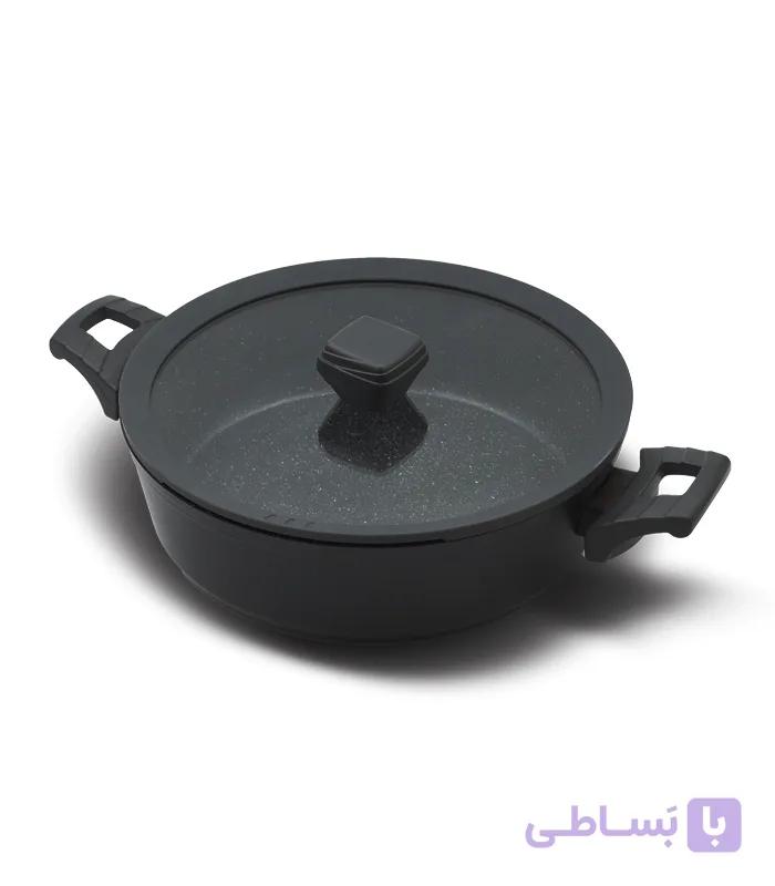 ماهیتابه دو دسته سایز 28 رنگ نوک مدادی اوریکس مدل 8128