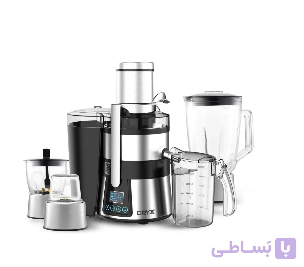 آبمیوه گیری لمسی چهارکاره مشکی اوریکس مدل DJ5532B