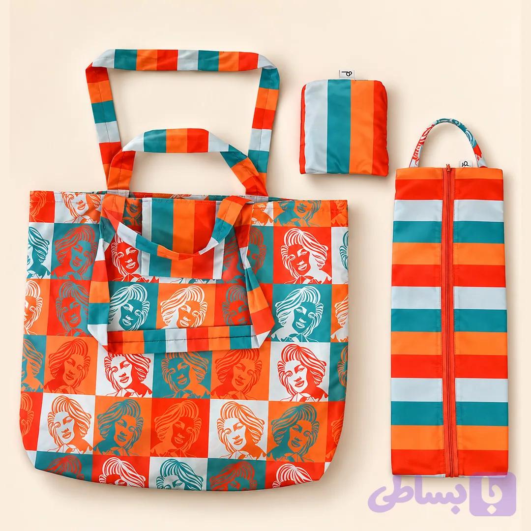 پک اقتصادی توت بگ و نظم دهنده سایز بزرگ طرح "فروغ"