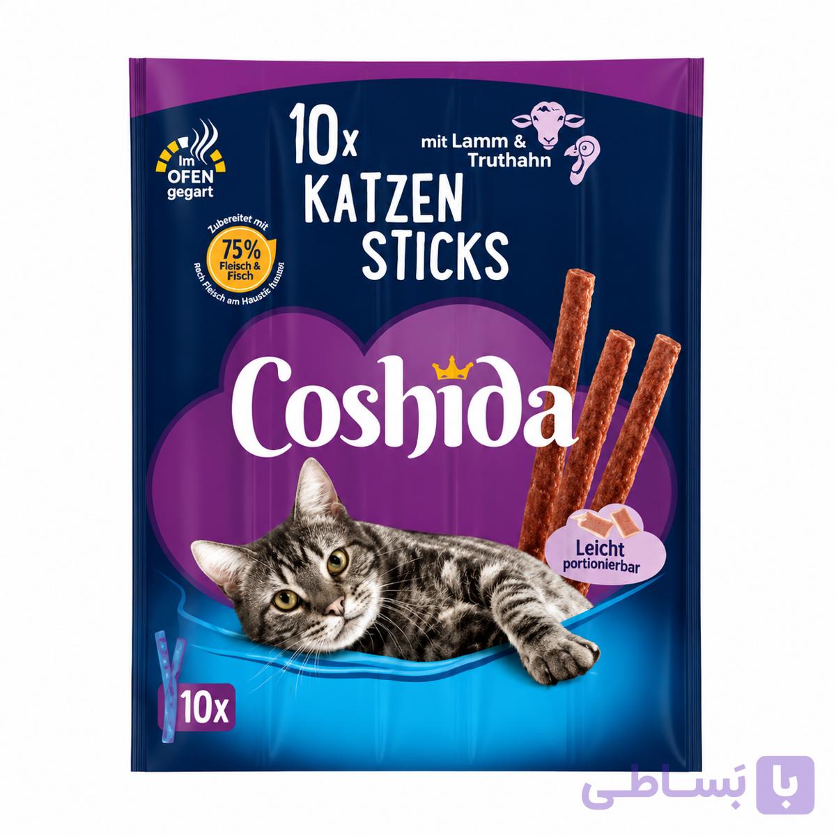 تشویقی مدادی گربه کوشیدا (COSHIDA) طعم بوقلمون و بره بسته یک عددی