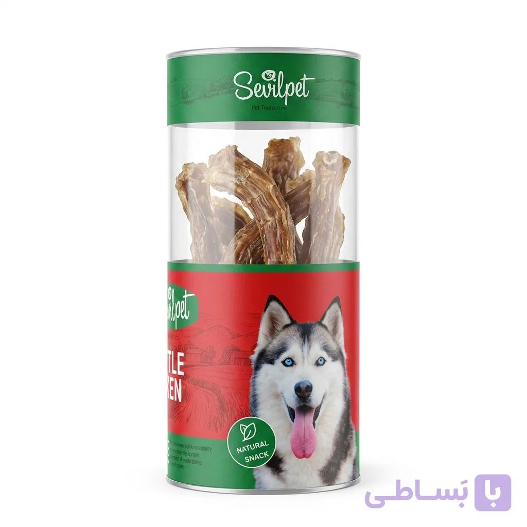 تشویقی طبیعی سگ سویل پت (SEVIL PET) سیرابی گاو 190 گرم — تصویر 1