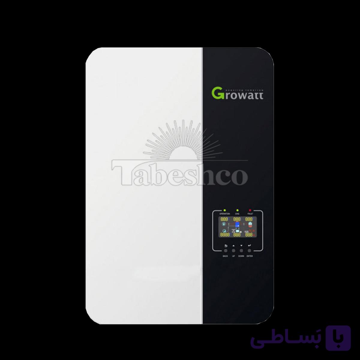 سانورتر 3.5 کیلووات، 48 ولت، 80 آمپر MPPT برند Growatt مدل SPF ES 3500