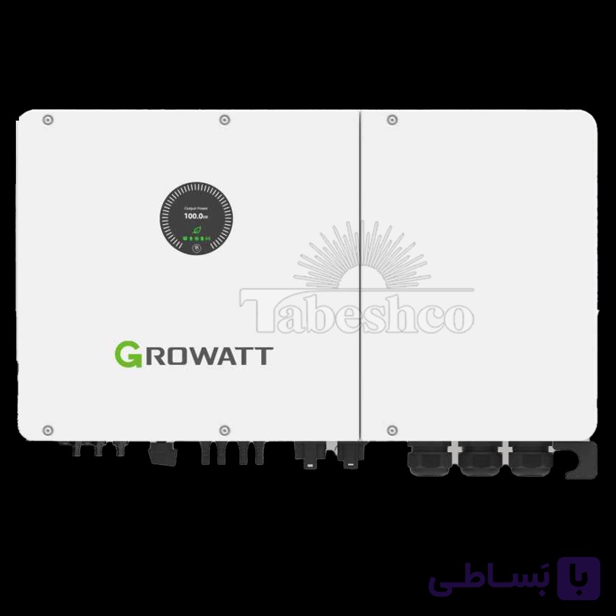 اینورتر هیبریدی خورشیدی 30 کیلووات 3 فاز MPPT برند GROWATT مدل WIT 30K-XHU