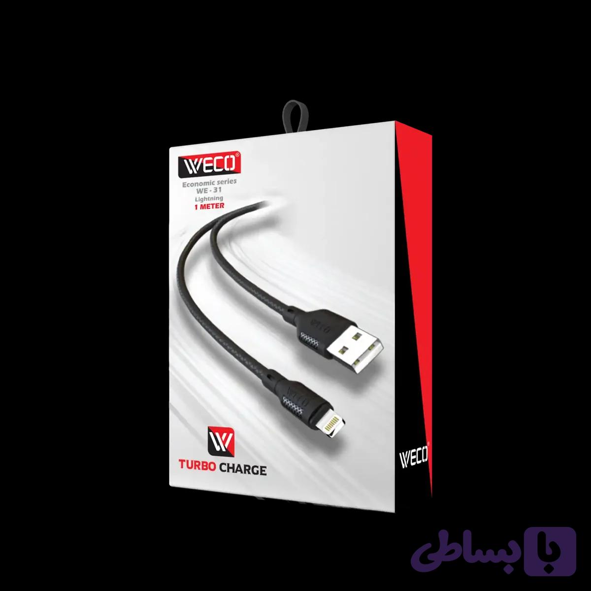 کابل شارژ آیفونی ویکو WeC-31 — تصویر 1