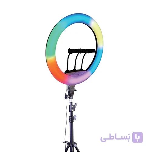رینگ لایت 22 اینچ RGB گرین لاین مدل Green Lion RGB Ring Light 22″ GN22RGBRLBK — تصویر 1