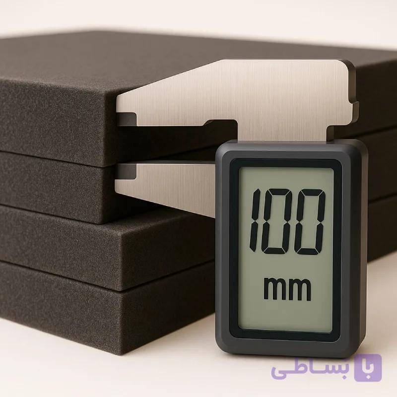 فوم پلی اتیلن 10 سانت ورقه ای مشکی (100 میل)