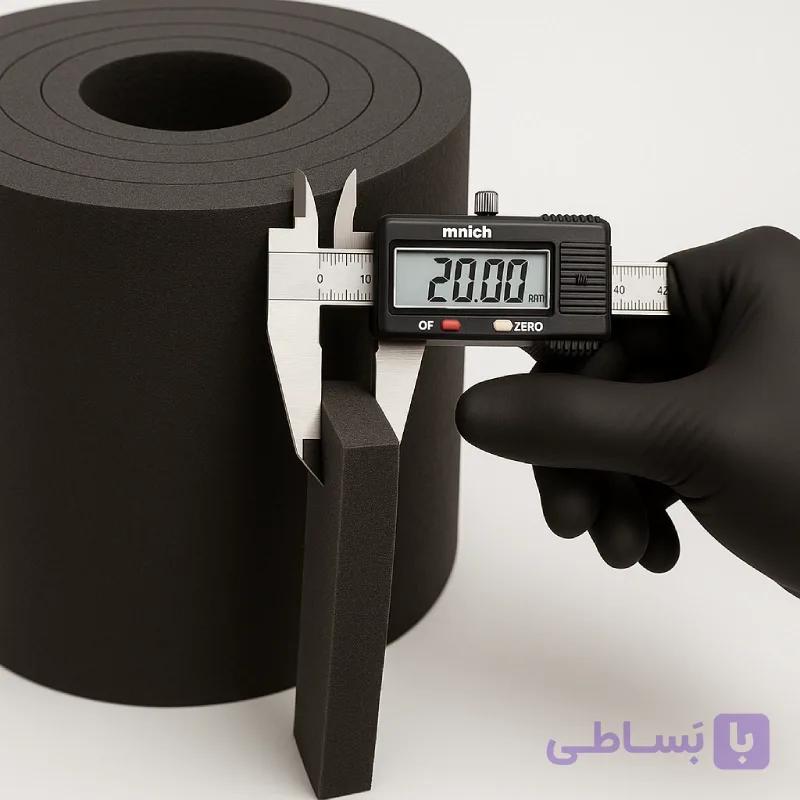 فوم پلی اتیلن رولی مشکی ضخامت 20 میل