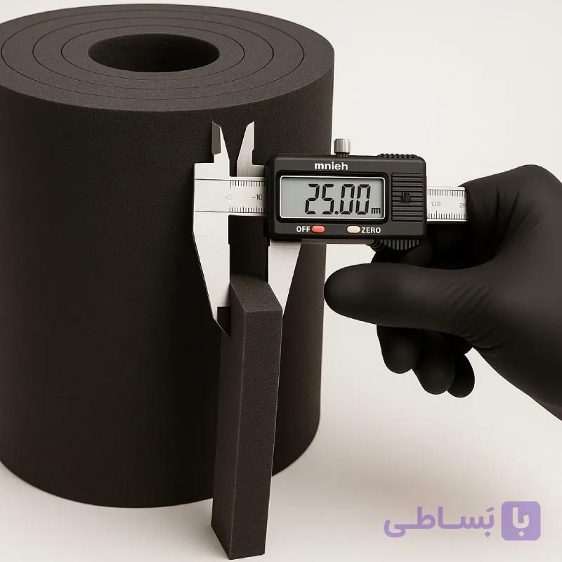 فوم پلی اتیلن رولی مشکی ضخامت 25 میل