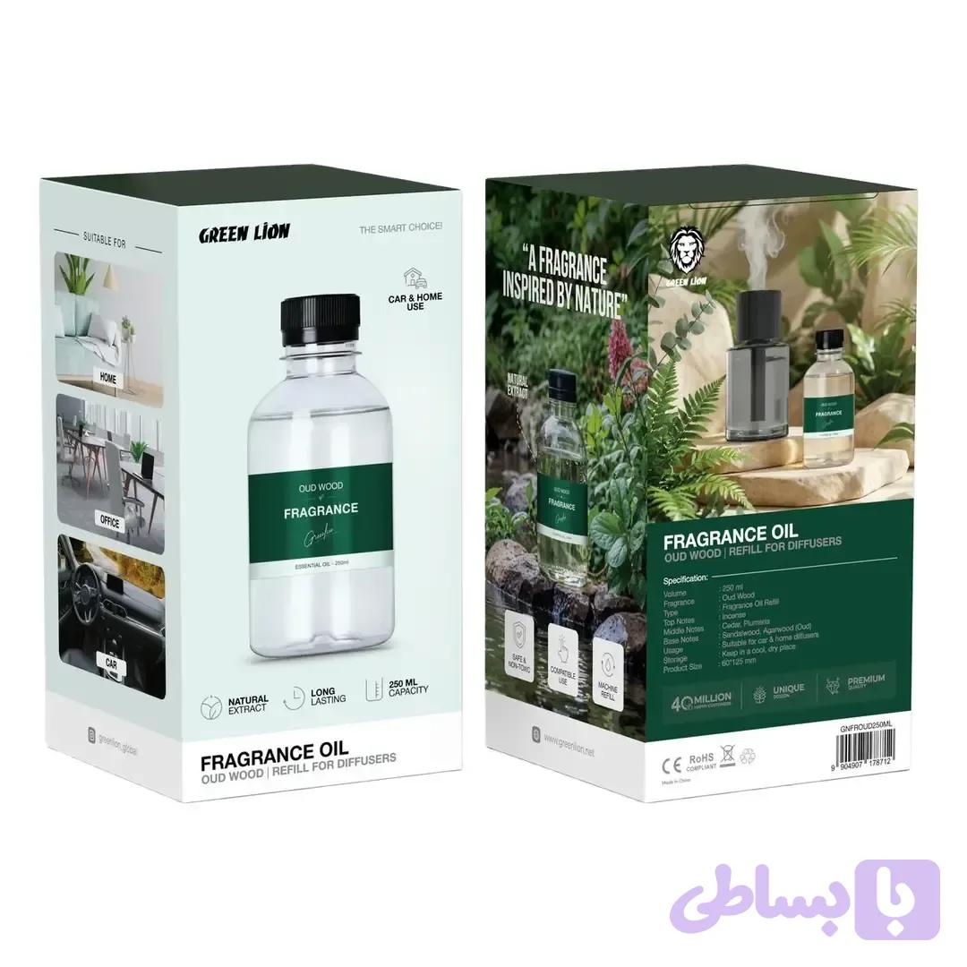 اسانس خوشبو کننده گرین لاین حجم ۲۵۰ میلی‌لیتر با رایحه Oud Wood