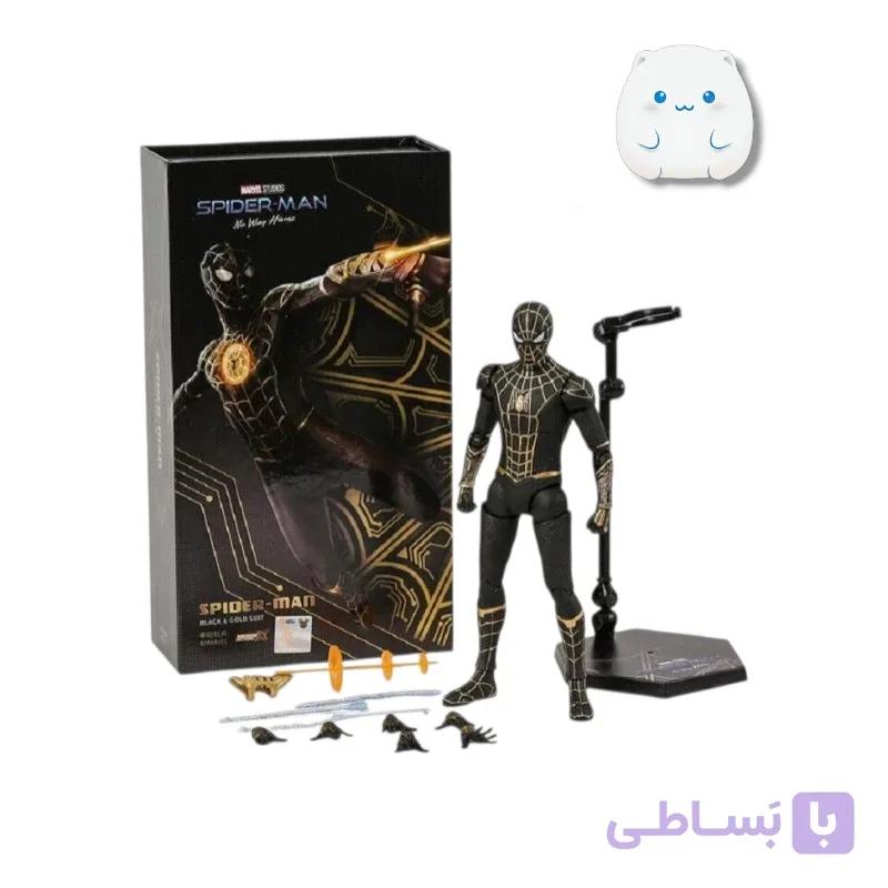 اکشن فیگور اسپایدرمن لباس سیاه و طلایی ZDTOYS مدل نو وی هوم 5
