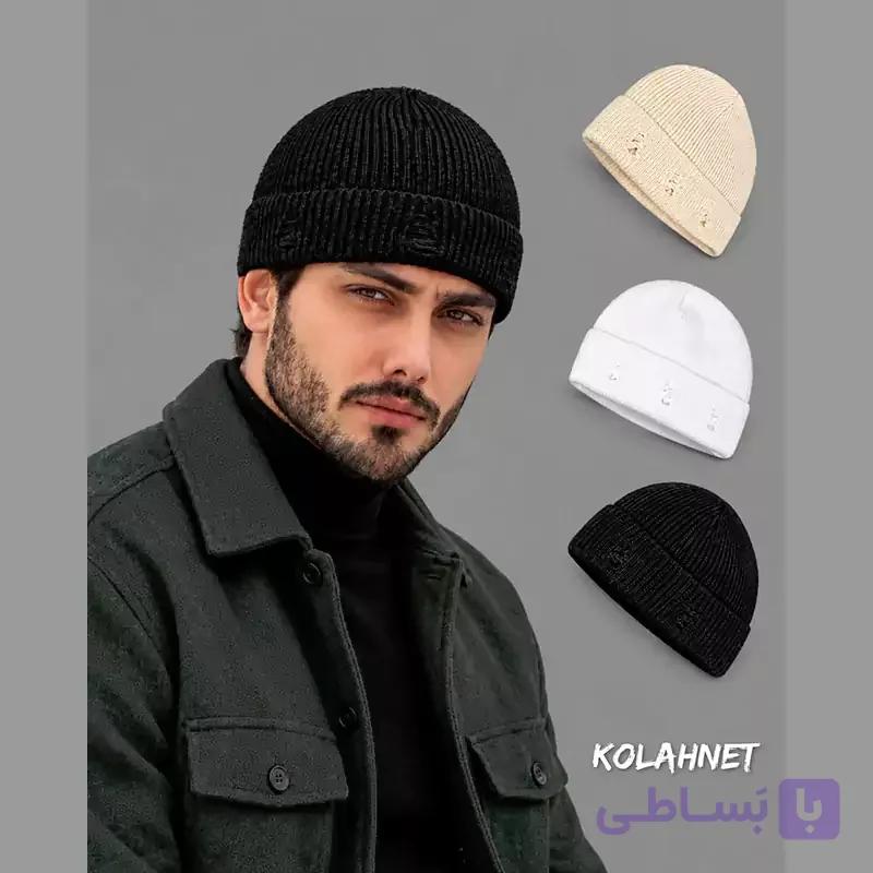 کلاه بافت زاپ دار کد 6424 — تصویر 1