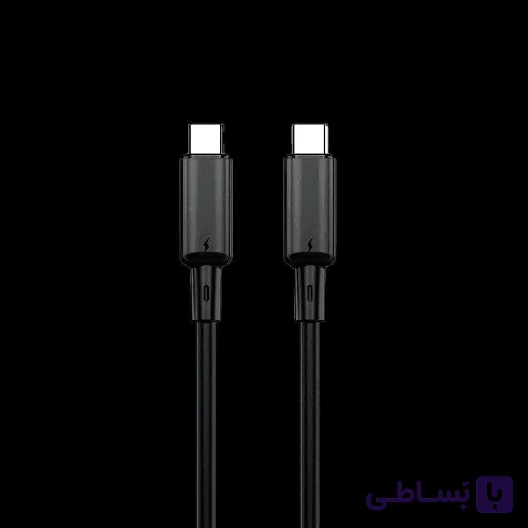 کابل شارژ 60 وات کولومن KD-06 تایپ سی به تایپ سی