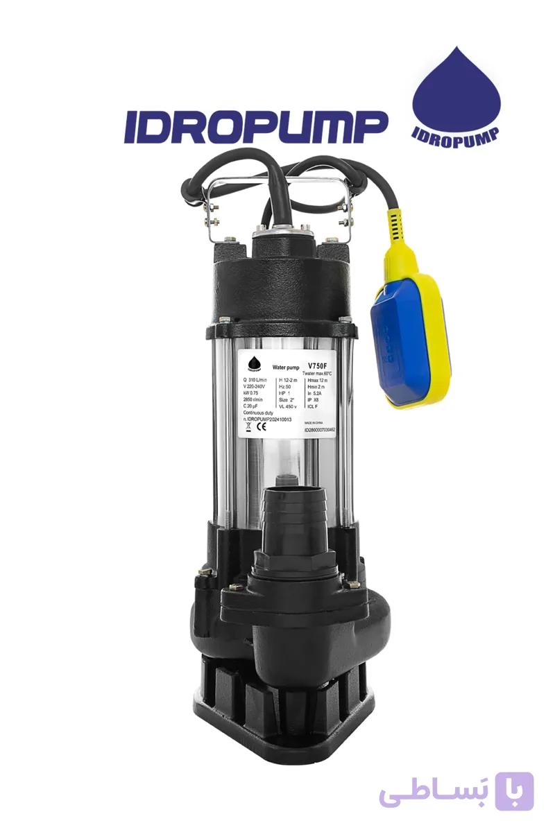لجنکش 12 متری 2 اینچ فلوتردار ایدرو IDROPUMP V750Fگارانتی یکساله — تصویر 1