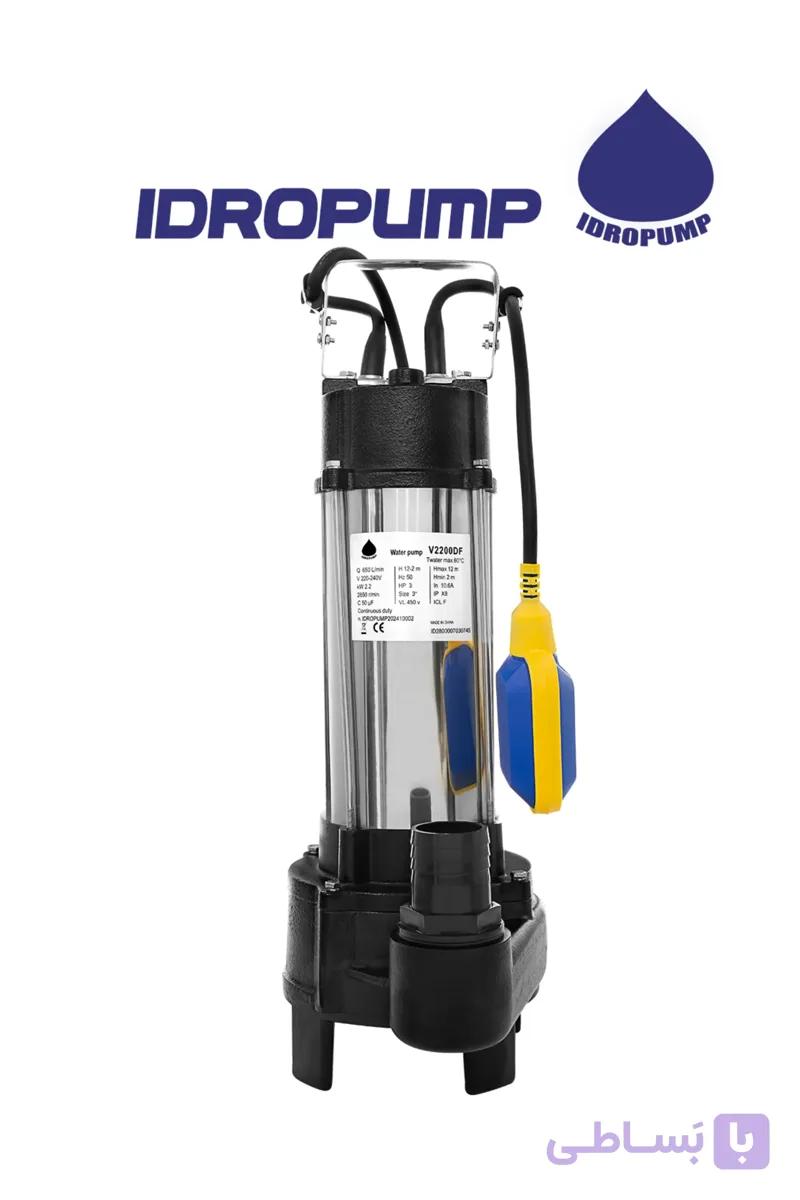 لجنکش 20 متری 2 اینچ فلوتردار ایدرو IDROPUMP V1500Fگارانتی یکساله — تصویر 1