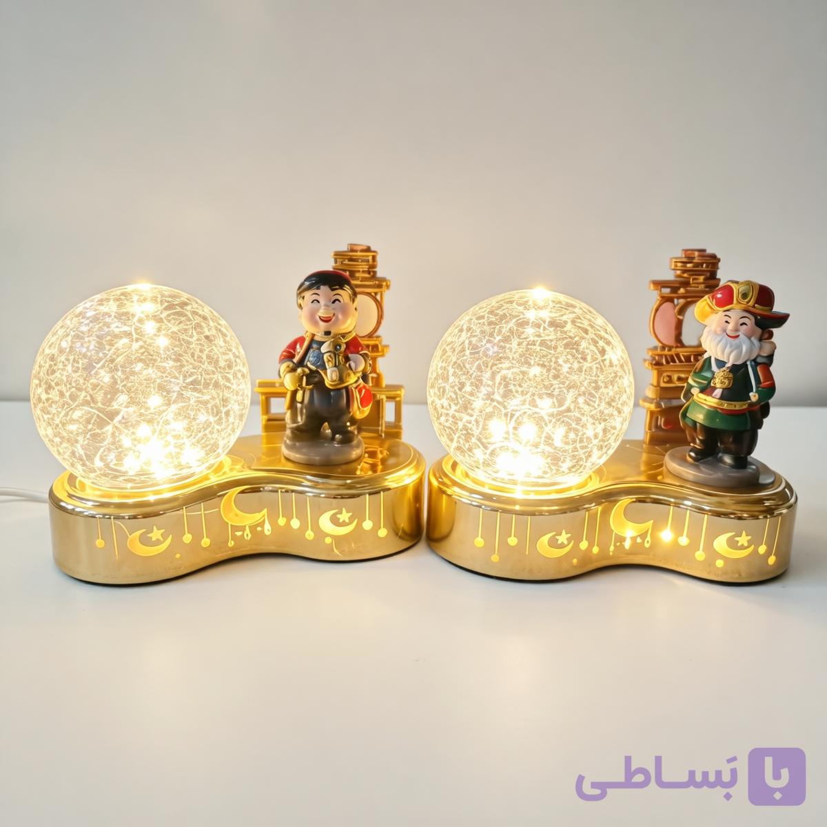 چراغ خواب چرخشی طرح گوی کریستالی