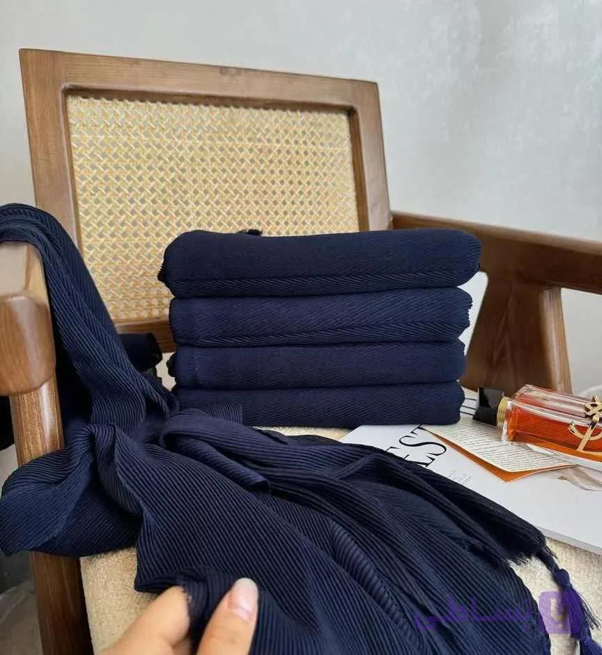 شال بامبو سورمه ای — تصویر 1