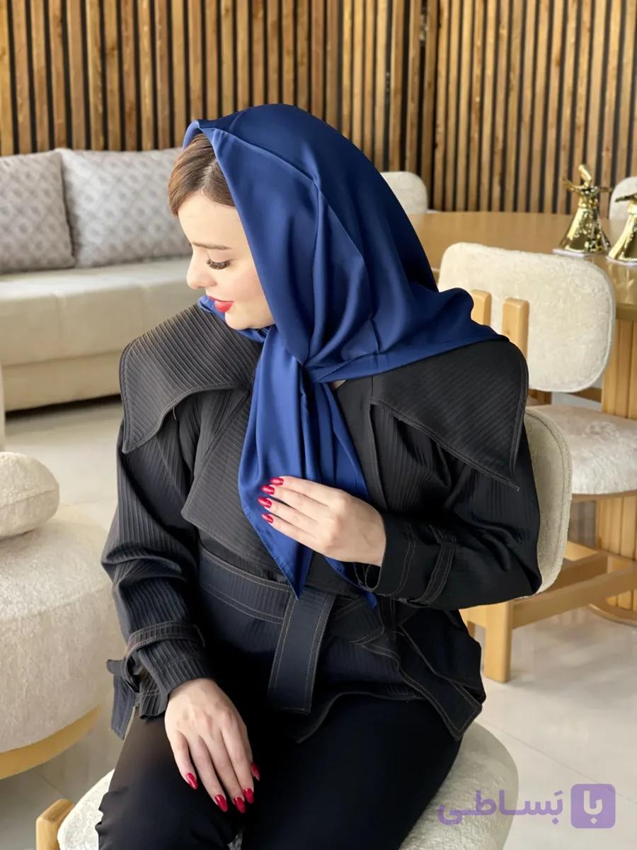 روسری ساتن توییل YSL وارداتی — تصویر 1