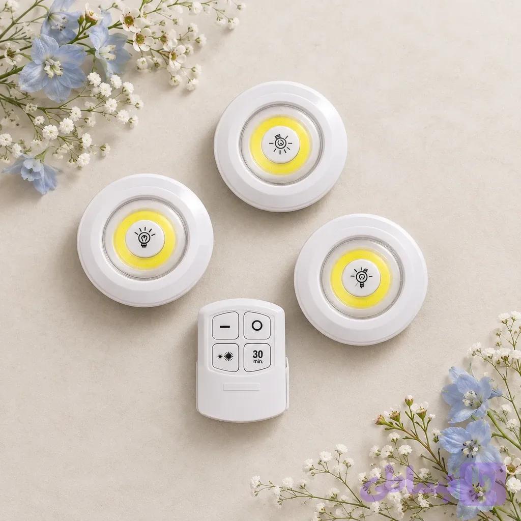 چراغ زیرکابینتی اورجینال بسته 3 عددی | ریموت دار — تصویر 1