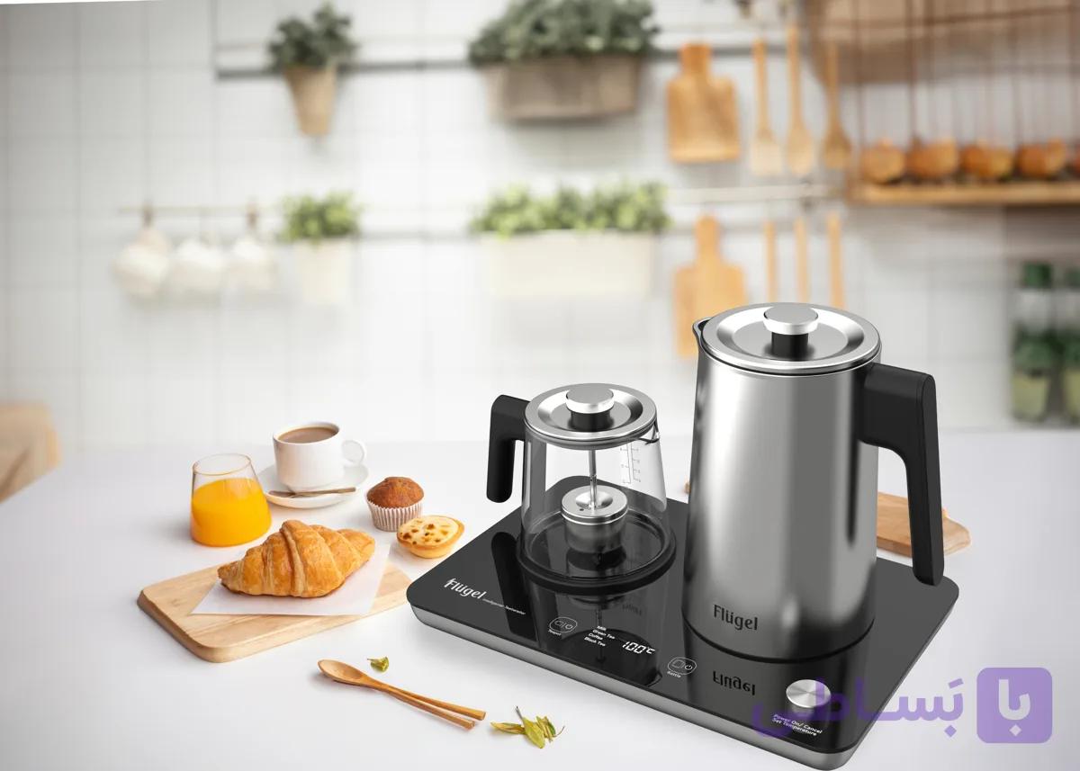 چای ساز فلوگل مدل T050-6185 ظرفیت ۱.۷ لیتر استیل