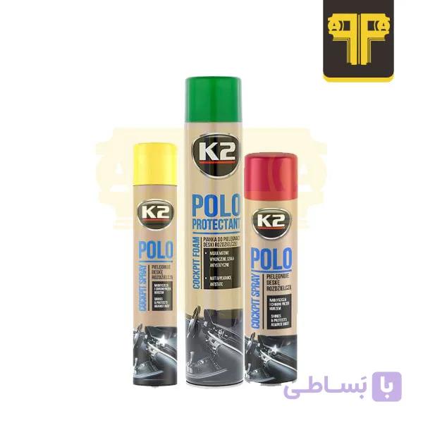 اسپری فوم تمیز کننده داشبورد + معطر و خوشبو کننده کی تو K2