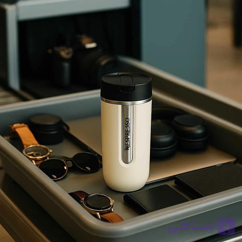 تراول ماگ نسپرسو سفید وانیلی Nespresso Vanilla Ice Travel Mug — تصویر 1
