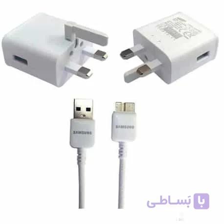 شارژر اصلی سامسونگ نوت 3 همراه با کابل USB3