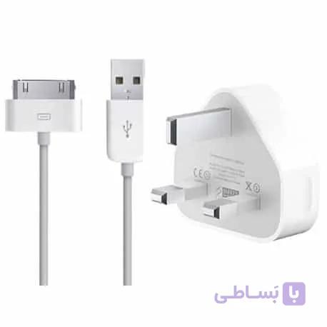 شارژر اصلی به همراه کابل گوشی آیفون 4- 4S