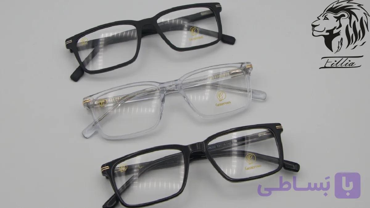 عینک طبی مردانه کائوچو کد G5202 — تصویر 1