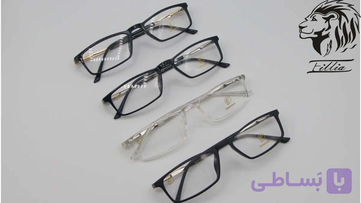 عینک طبی مردانه مناسب نزدیک بین کد G 5959 — تصویر 1