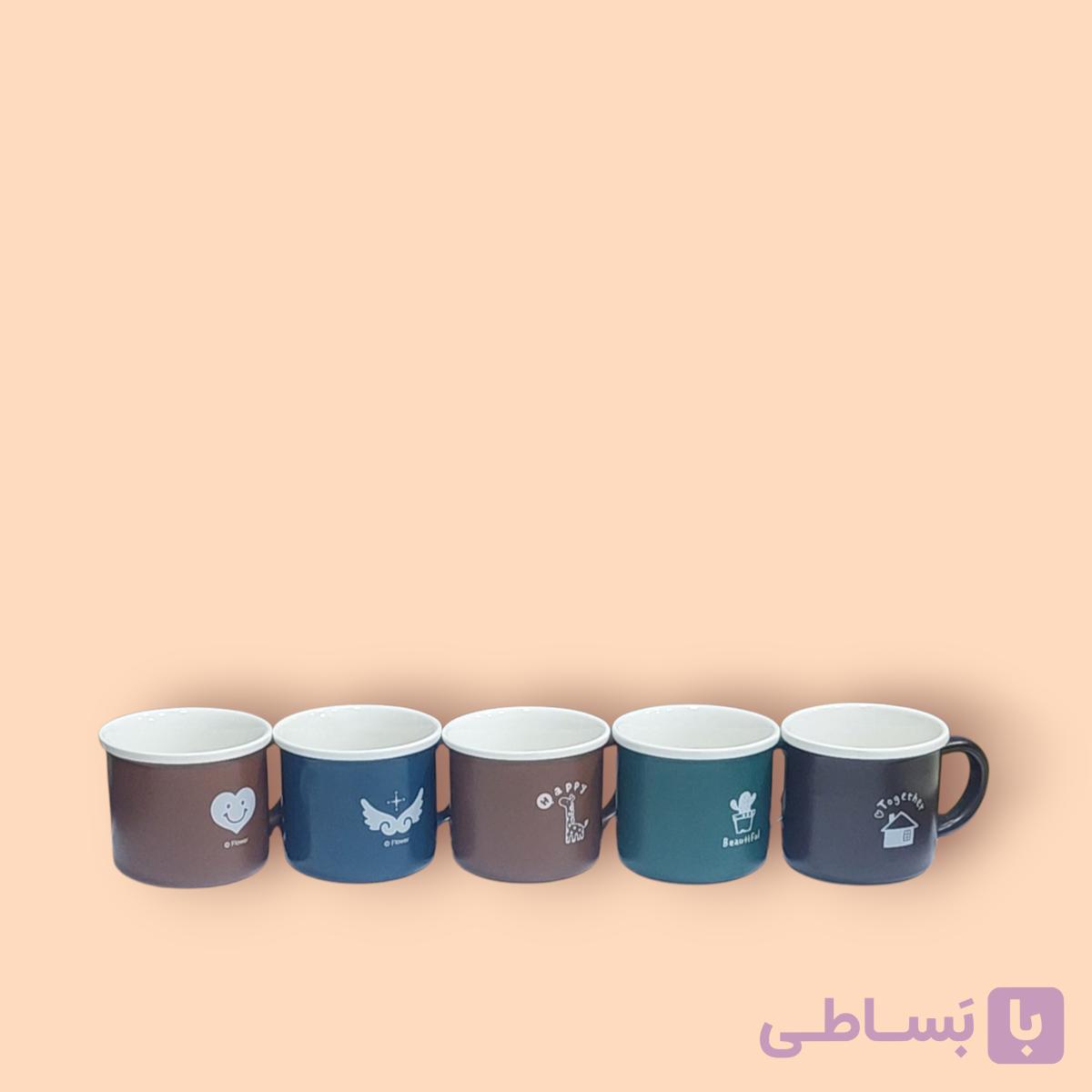 ماگ سرامیکی مدل شکل فانتزی رنگ پاستلی (بدون جعبه)