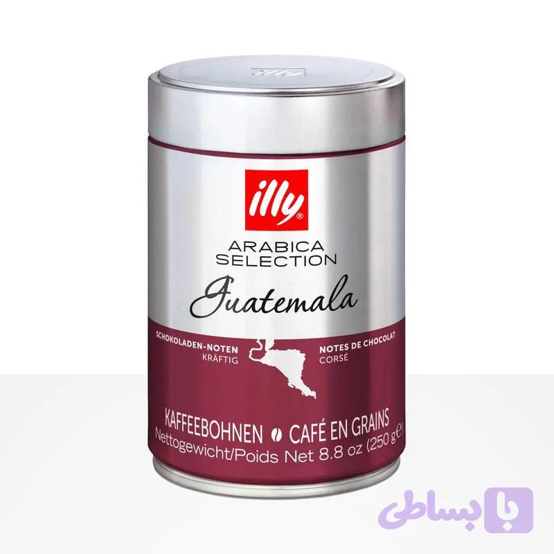 دانه قهوه ایلی illy گواتمالا 100٪ عربیکا بسته 250گرمی